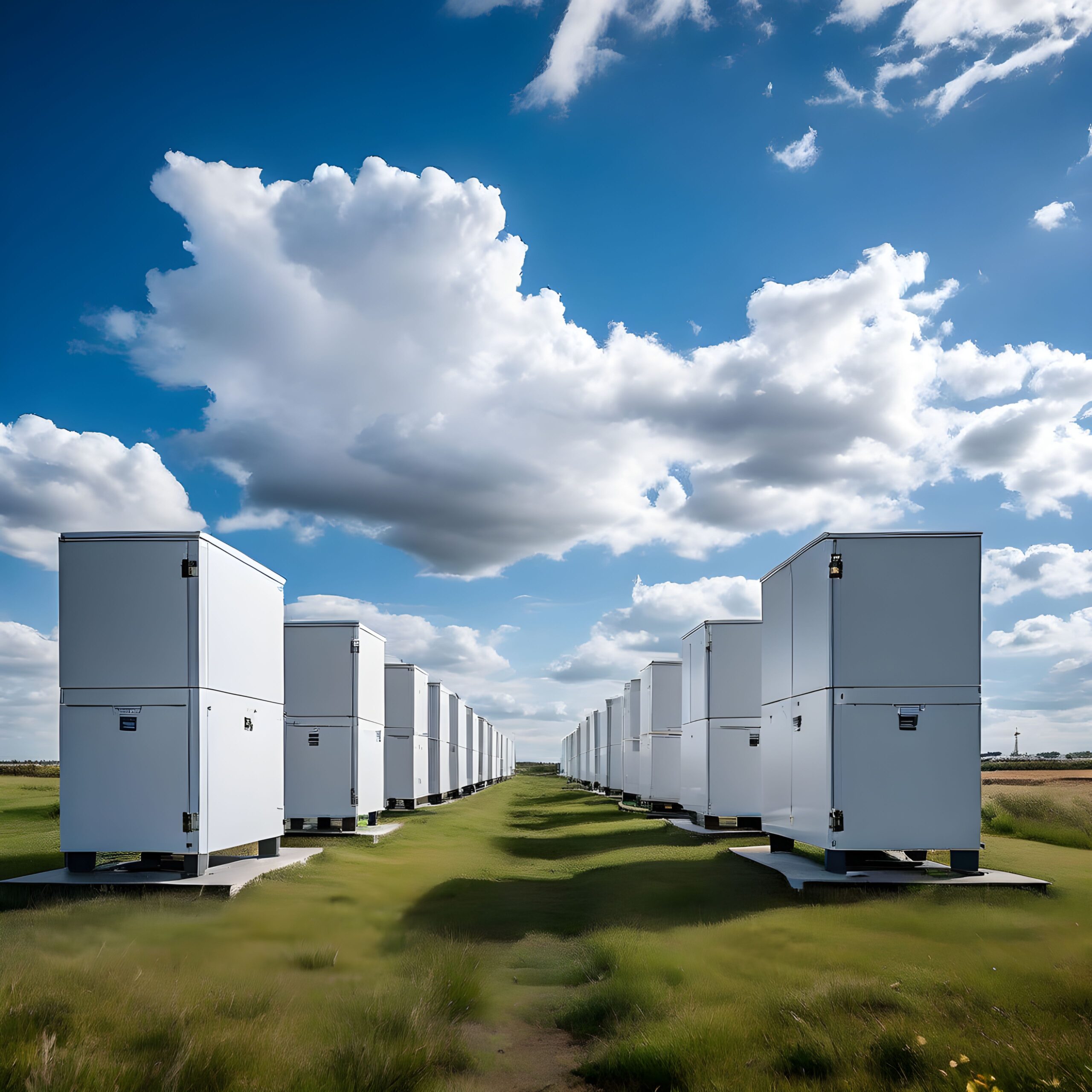 row white refrigerators with number 1 front